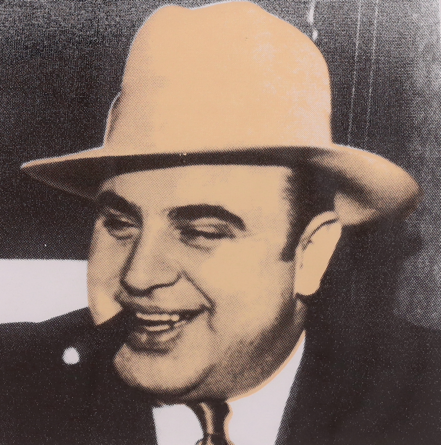 Steve Kaufman (American, 1960-2010), screenprint in colours, 'Al Capone', signed and numbered 20/50 verso, 46 x 53cm